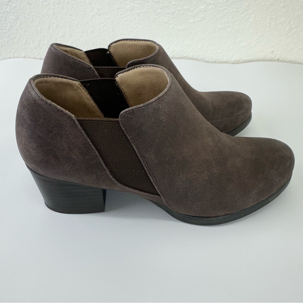 Soul Naturalizer Claira Brown Faux Leather Heeled Ankle Booties  Women's 7